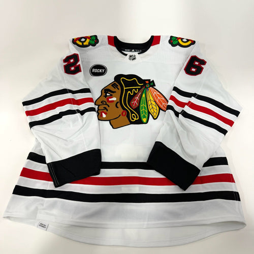 Antti Saarela #26 Away Chicago Blackhawks Team Issued Jersey 2023-2024 | 25632 - Top Flight Hockey