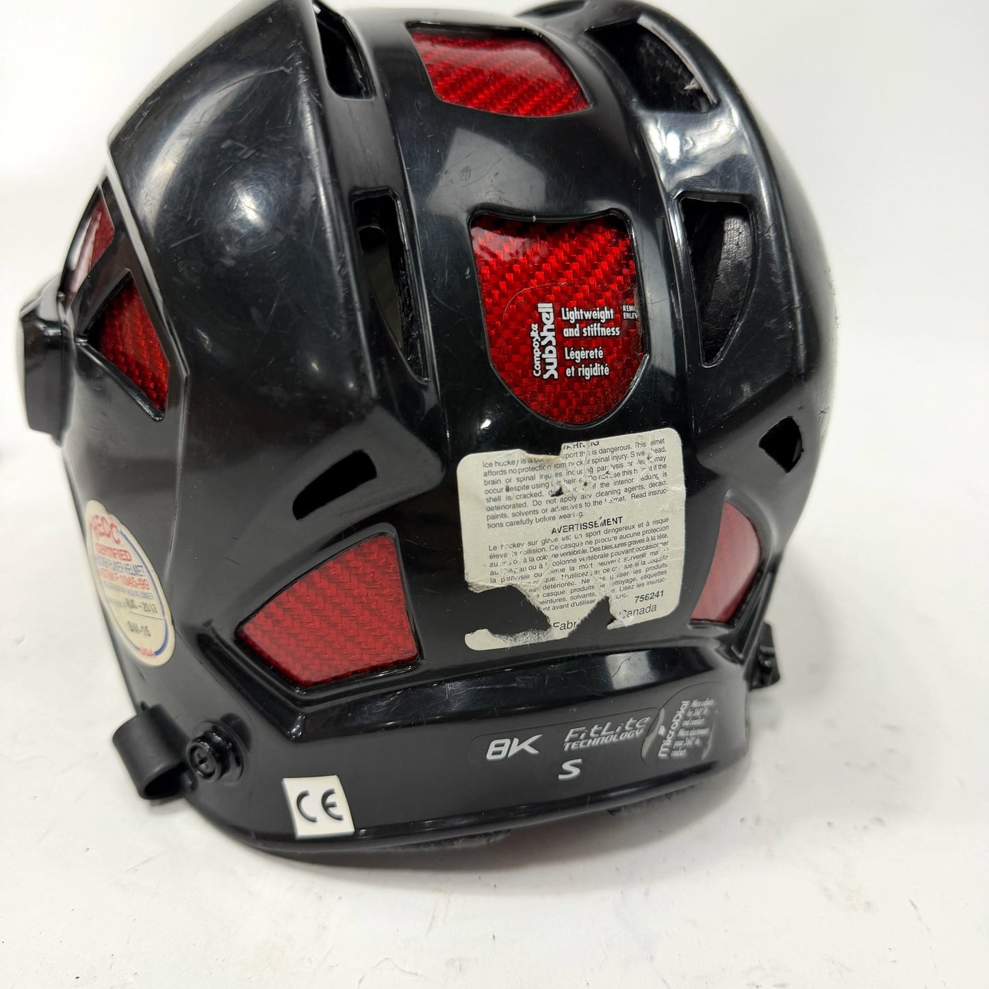 Used Black and Red Reebok 8K Helmet | Senior Small | AB504