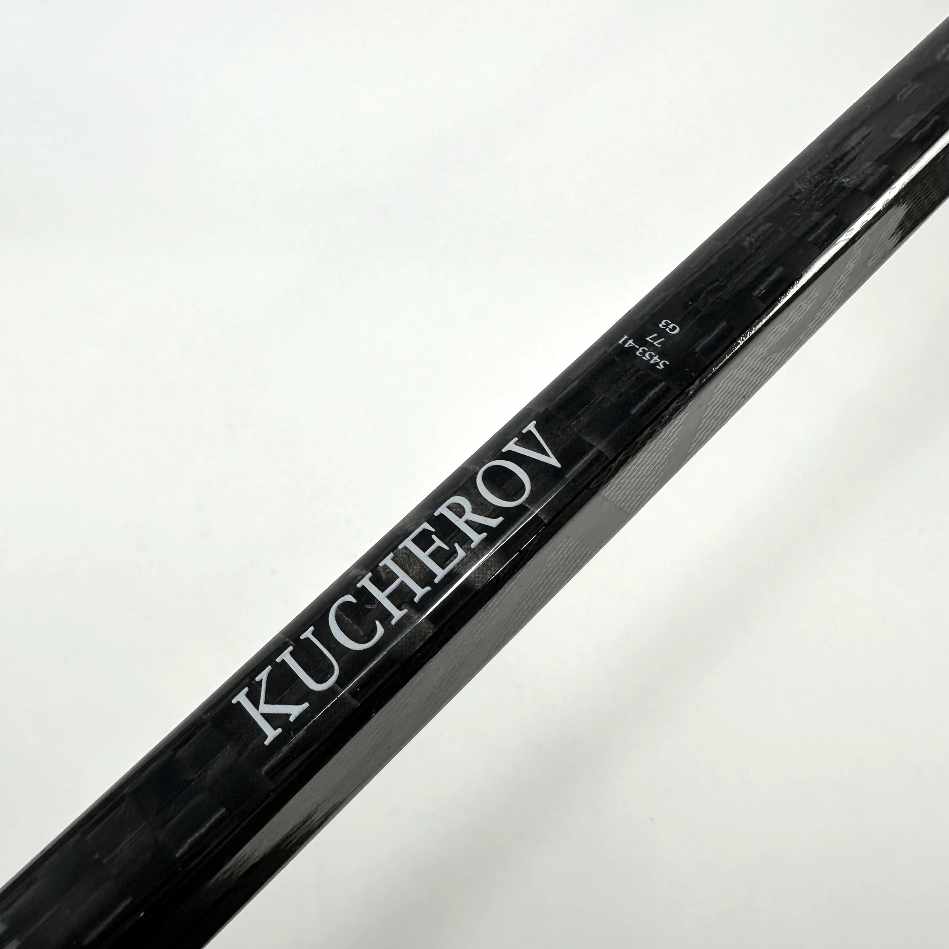 Used Once KUCHEROV Blacked Out Bauer Hyperlite G3 Profile - 77 Flex - Kucherov Curve - Stick#14