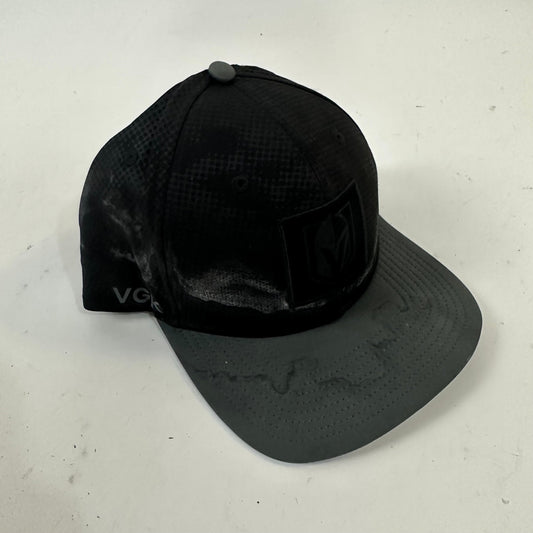 Used Black and Grey Vegas Golden Knights Snapback Hat - Team Issued