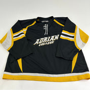 Used Adrian College Black Harrow Mens Game Jersey | Size Goalie Cut | #1