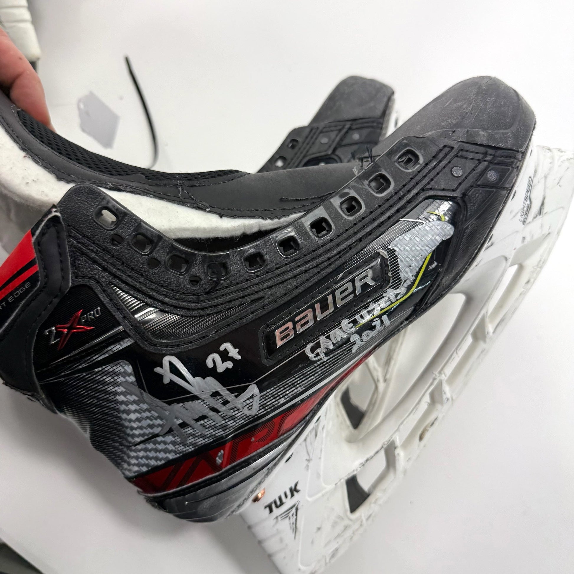Used Bauer Vapor 2X Pro Skates | 6 D | Chicago Blackhawks Adam Boqvist | BH293 - Top Flight Hockey