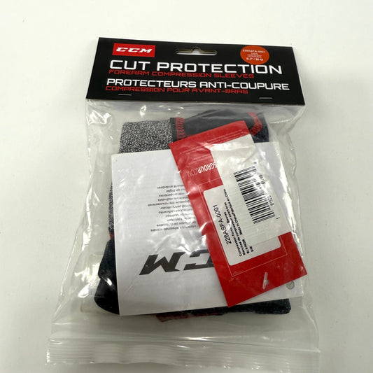 New Mens CCM Cut Resistant Forearm Sleeves - Pair | Senior S/M | #191520517694
