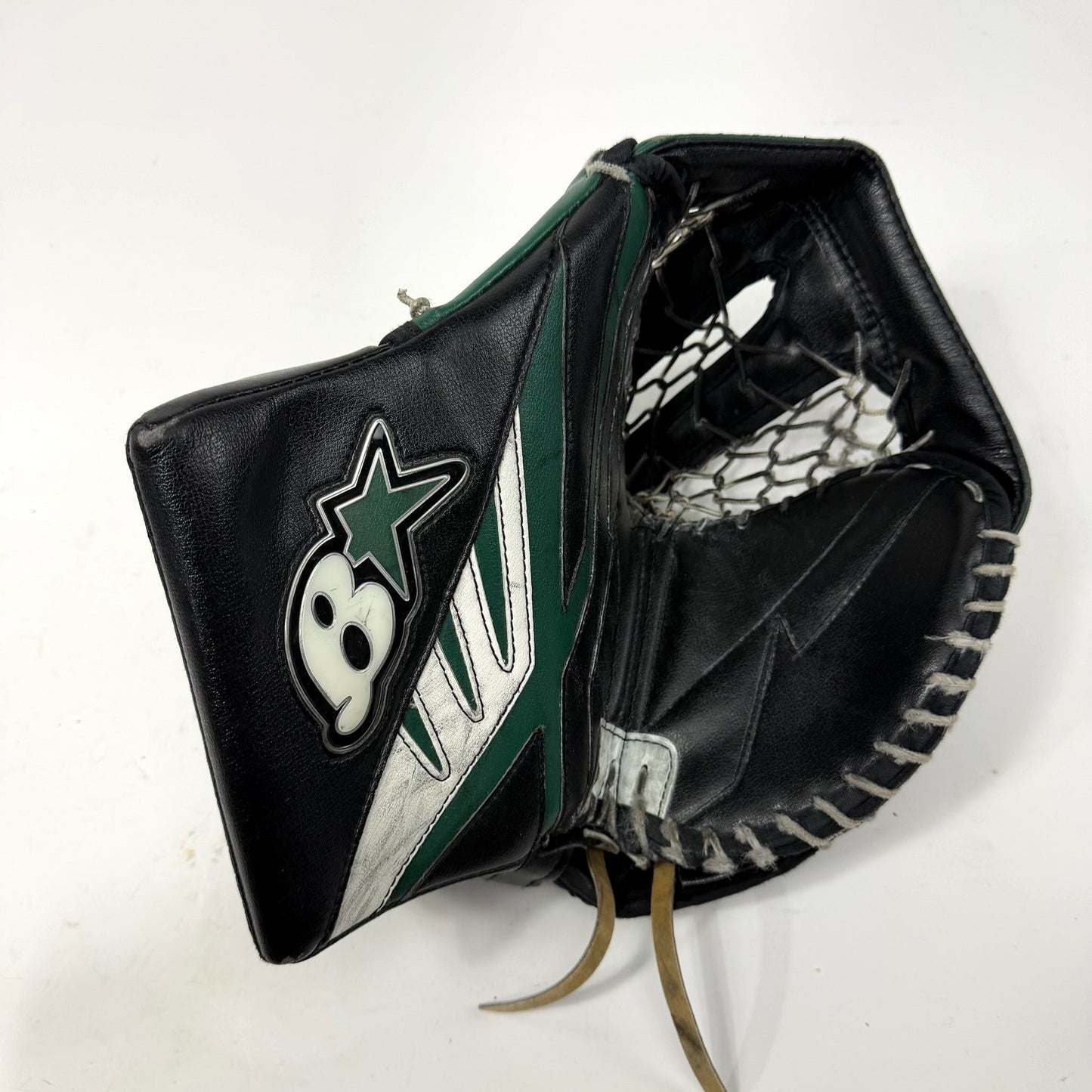 Used Regular Black/Green/White Brian's Subzero 3 Pro Goalie Glove | Senior | AB532