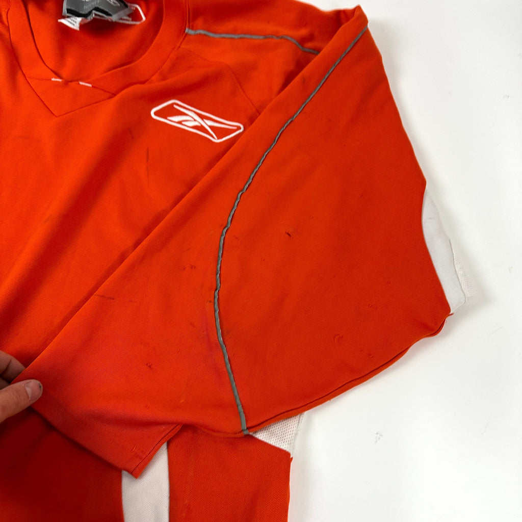 Used Blank Orange Reebok Practice Jersey | Senior XXL | Q407 - Top Flight Hockey
