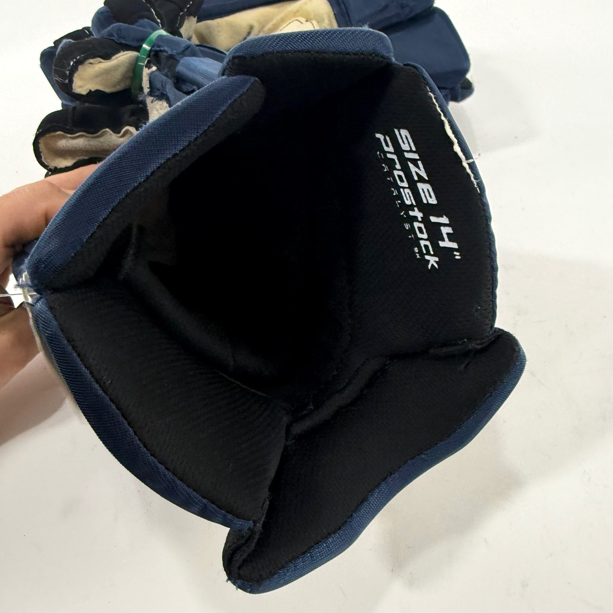 Used Navy STL Blues True Catalyst 9x Gloves | 14" | D164 - Top Flight Hockey