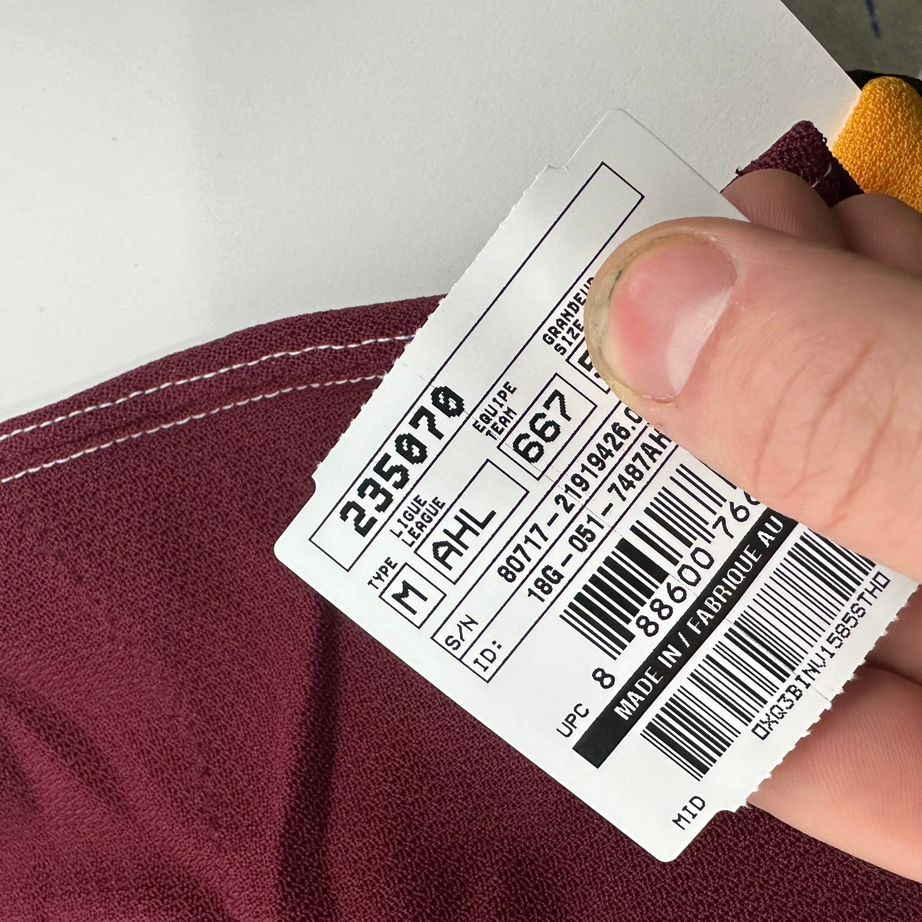 Brand New Home Authentic Chicago Wolves AHL Quicklite Game Jersey - MIC Made in Canada Size 60 - Top Flight Hockey