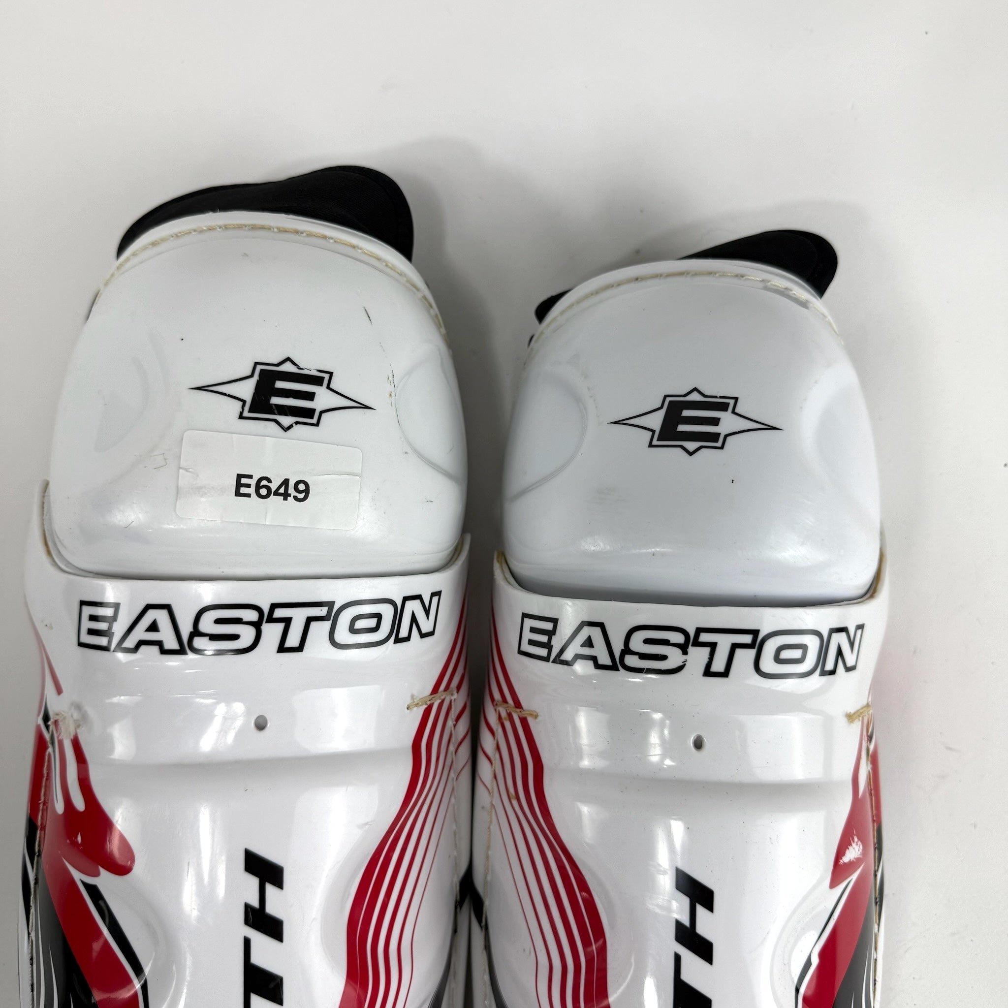 Used Easton Stealth Shin Guards | 16" | E649 - Top Flight Hockey
