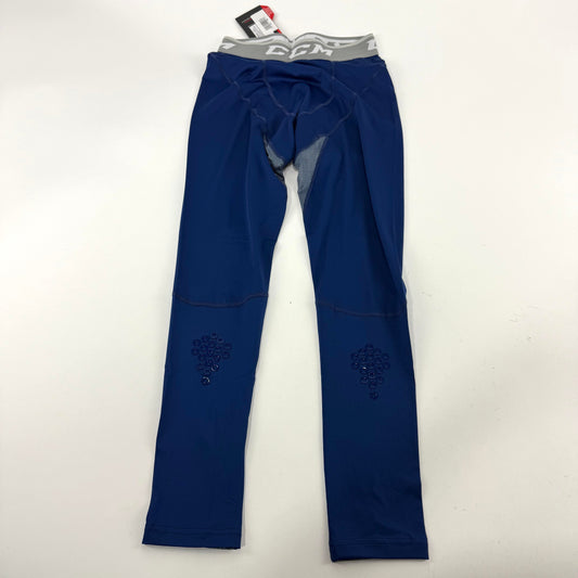 New Navy CCM Compression Pants with Grip | Senior Medium | #191520519537 - Top Flight Hockey