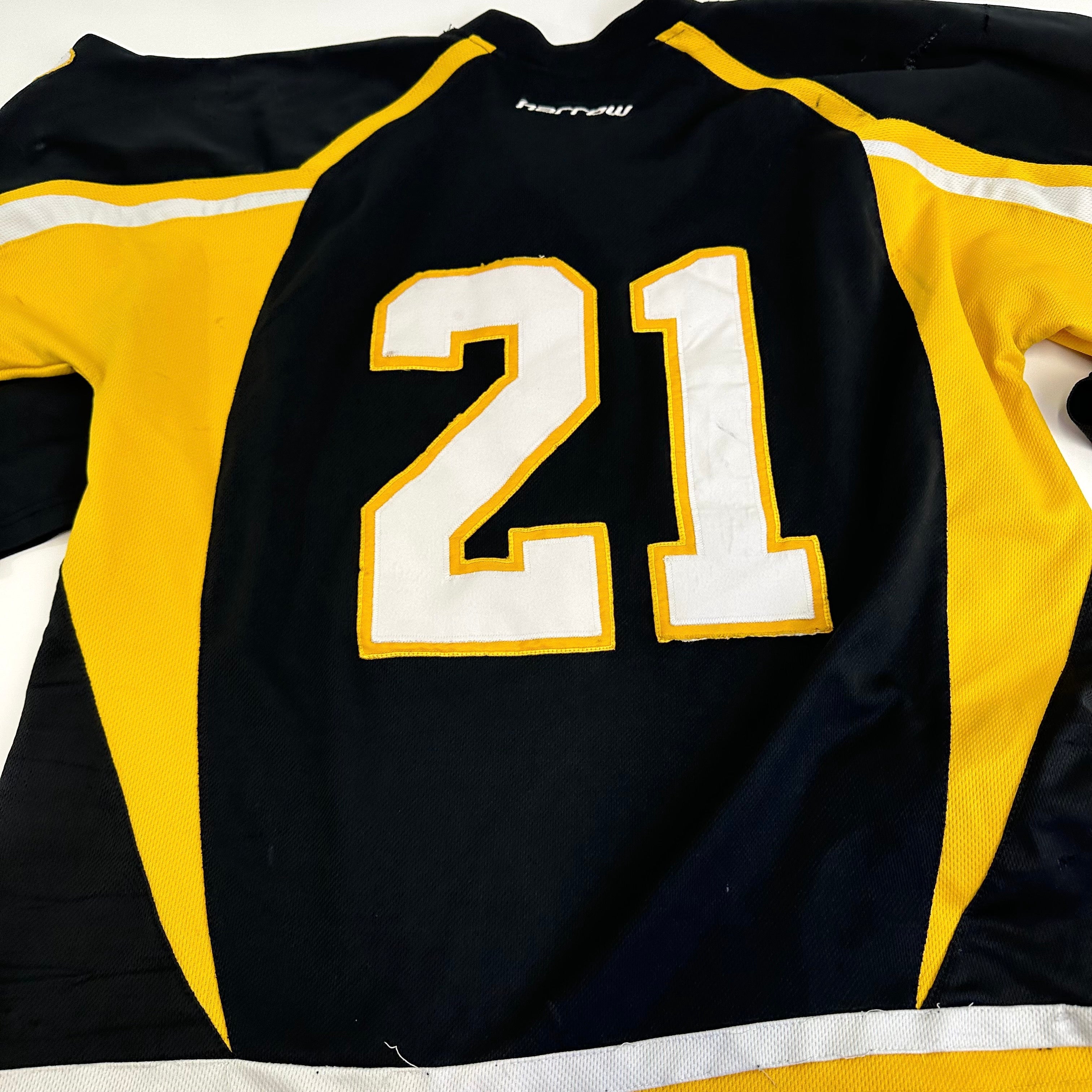 Used Adrian College Black Harrow Mens Game Jersey | Size XL | #21