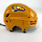 Used Sunflower Yellow CCM Tacks 910 Helmet | Small | E507