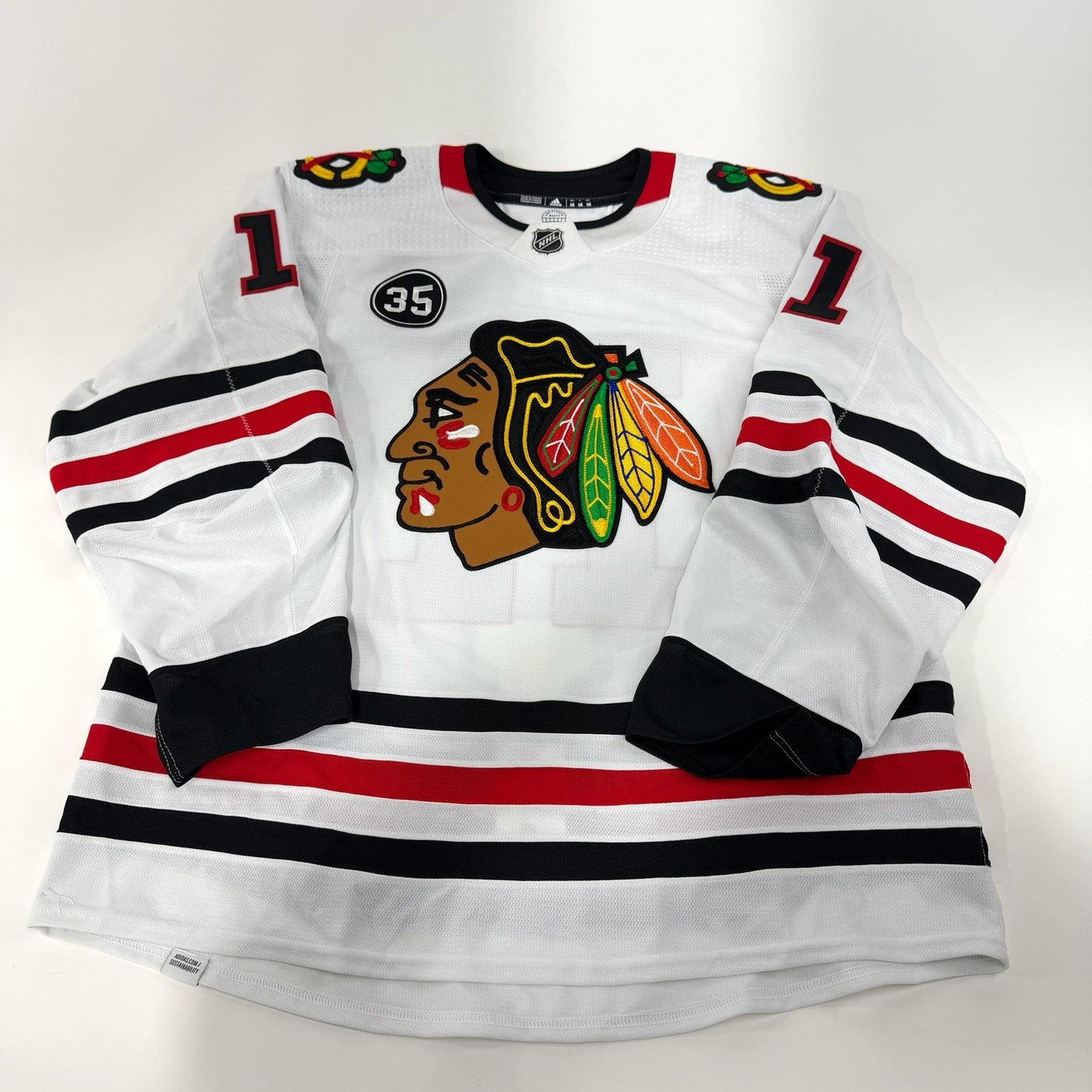 Taylor Raddysh #11 Away Chicago Blackhawks Team Issued Jersey 2021-2022 | Size 56 | 21722