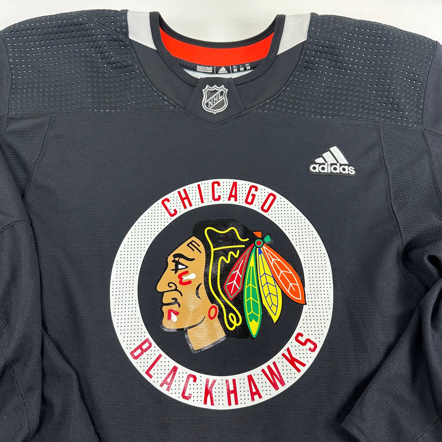 HEALEY #47 - Black Chicago Blackhawks Practice Jersey - Adidas MIC Size 58