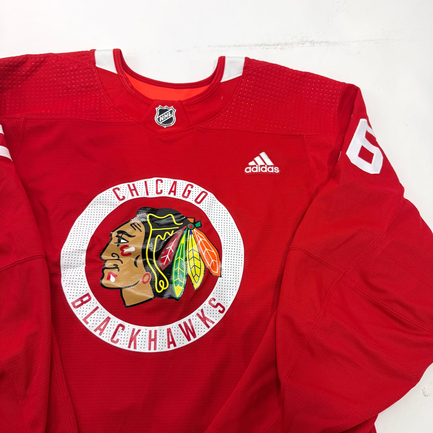 Used Red Chicago Blackhawks Adidas MIC Practice Jersey | Size 58 | Dahlstrom #16 - Top Flight Hockey