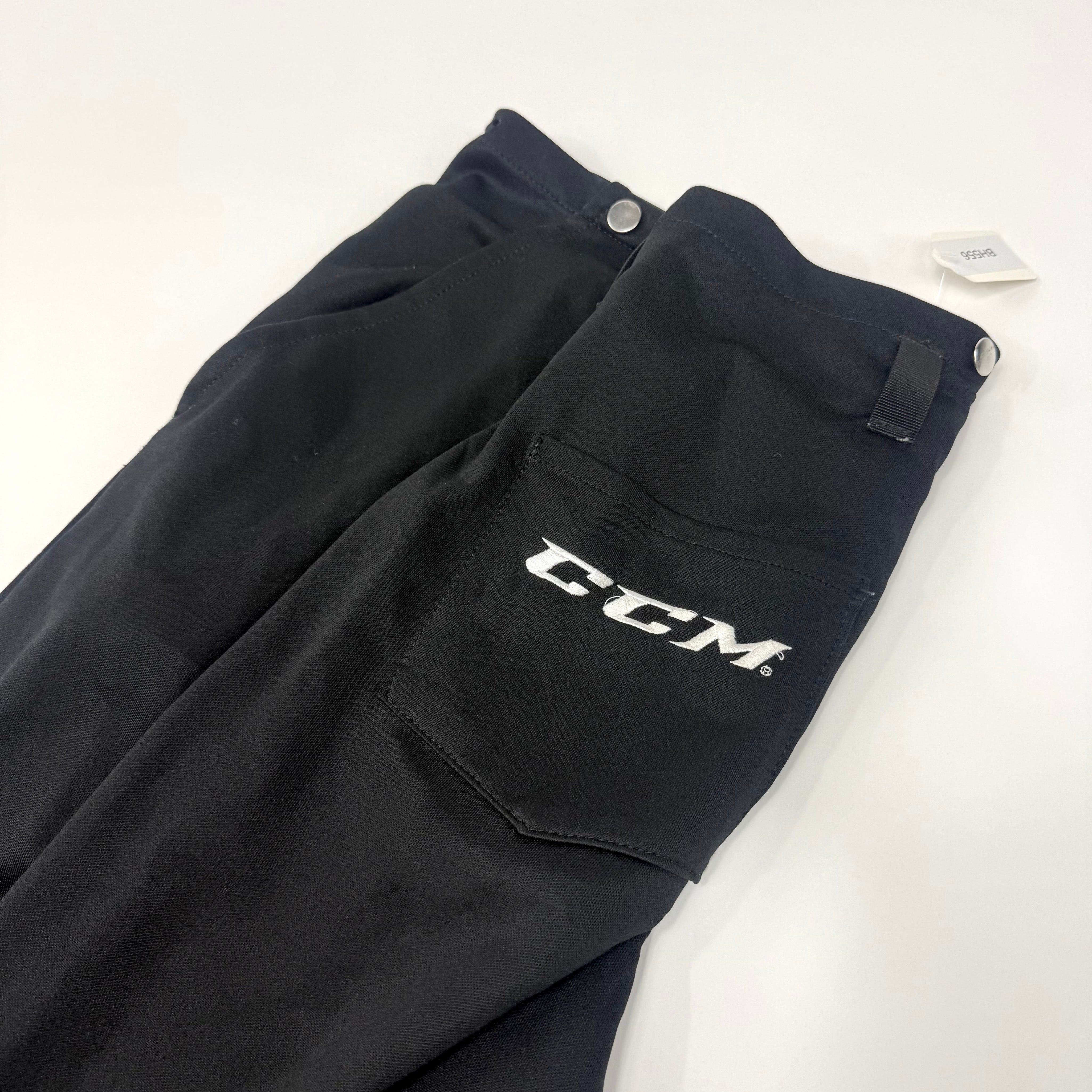 Used Black CCM Ref Pants | Medium | BH556 - Top Flight Hockey