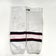 Used White, Black, and Red Reebok USHL Steel Socks | Size XL