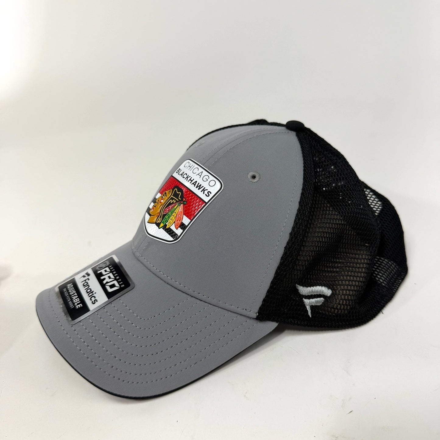 New Grey Chicago Blackhawks Fanatics Hat | R103
