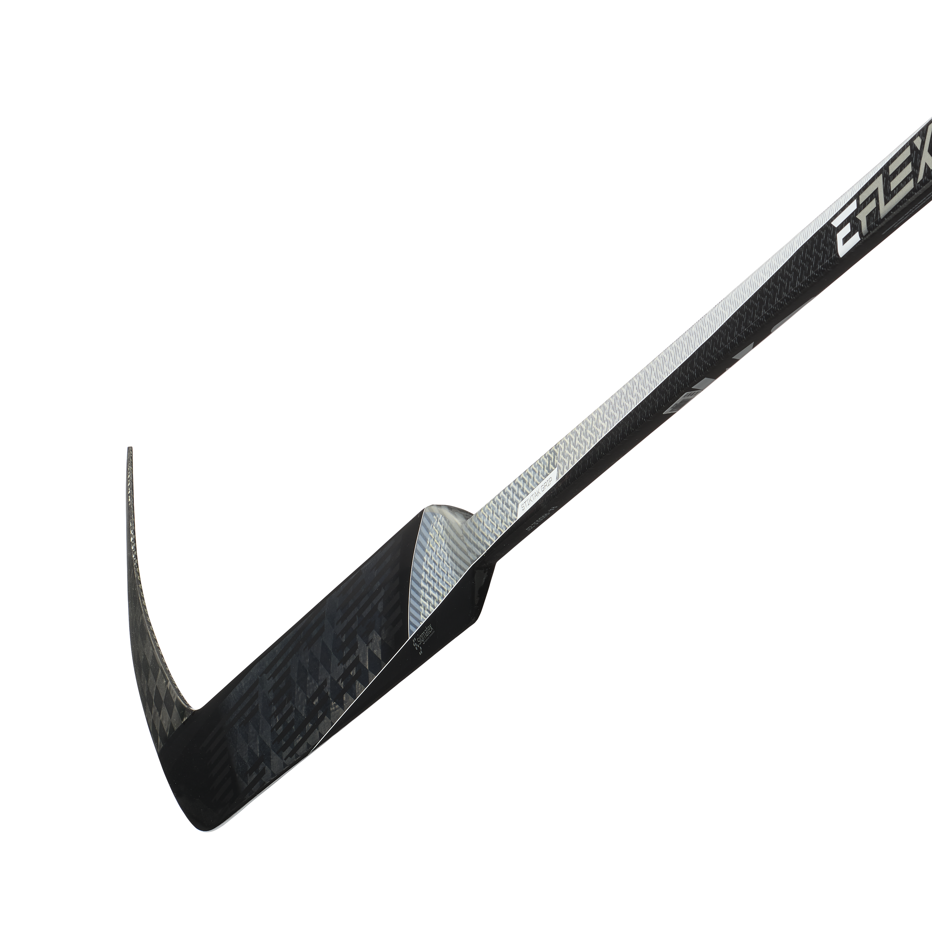 New Full Right CCM Black/White E Flex 5 Pro Goalie Stick | P4 Curve 27" | #191520207397 - Top Flight Hockey