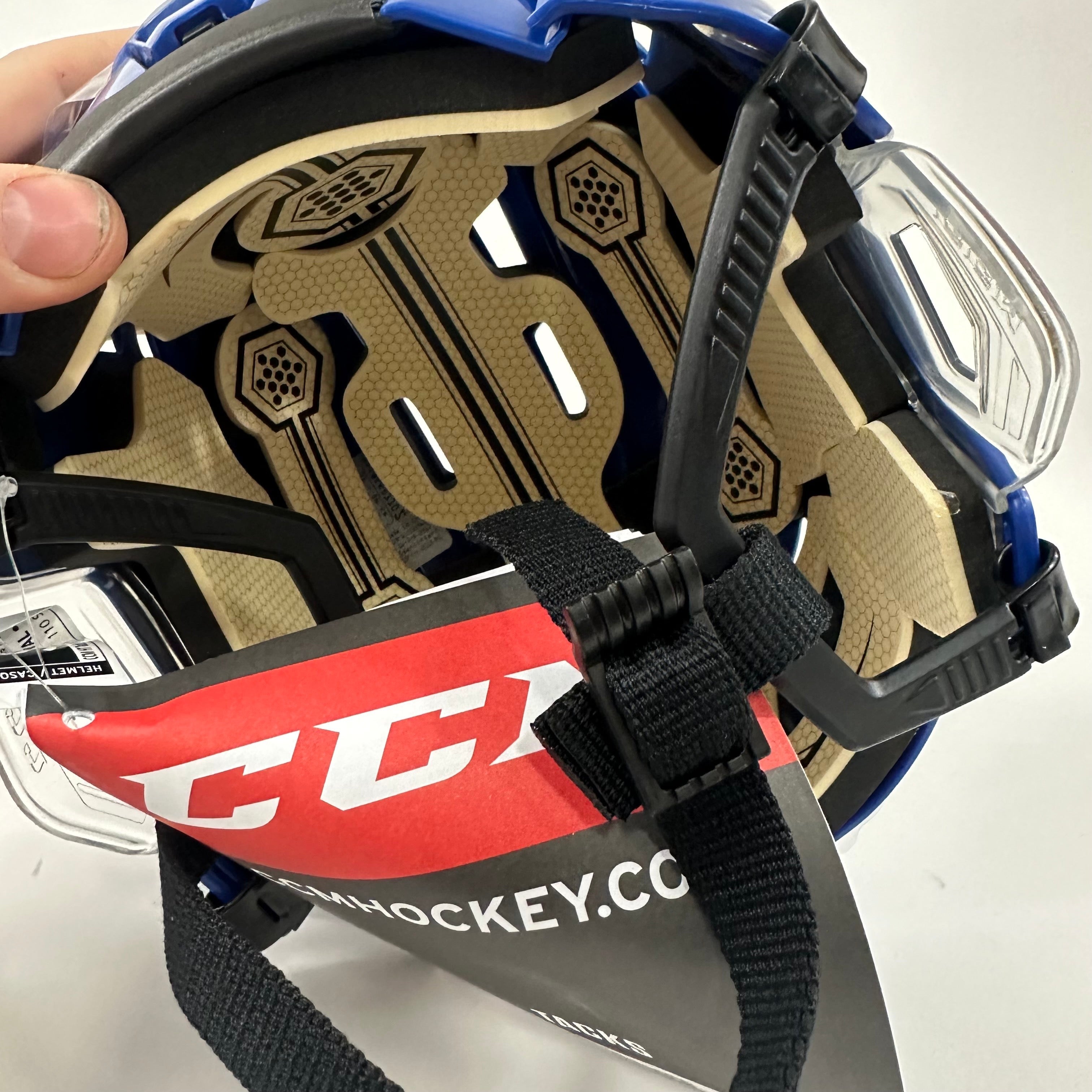 Brand New CCM Tacks 110 Helmet In Box - Royal Blue - Small - #CCM384