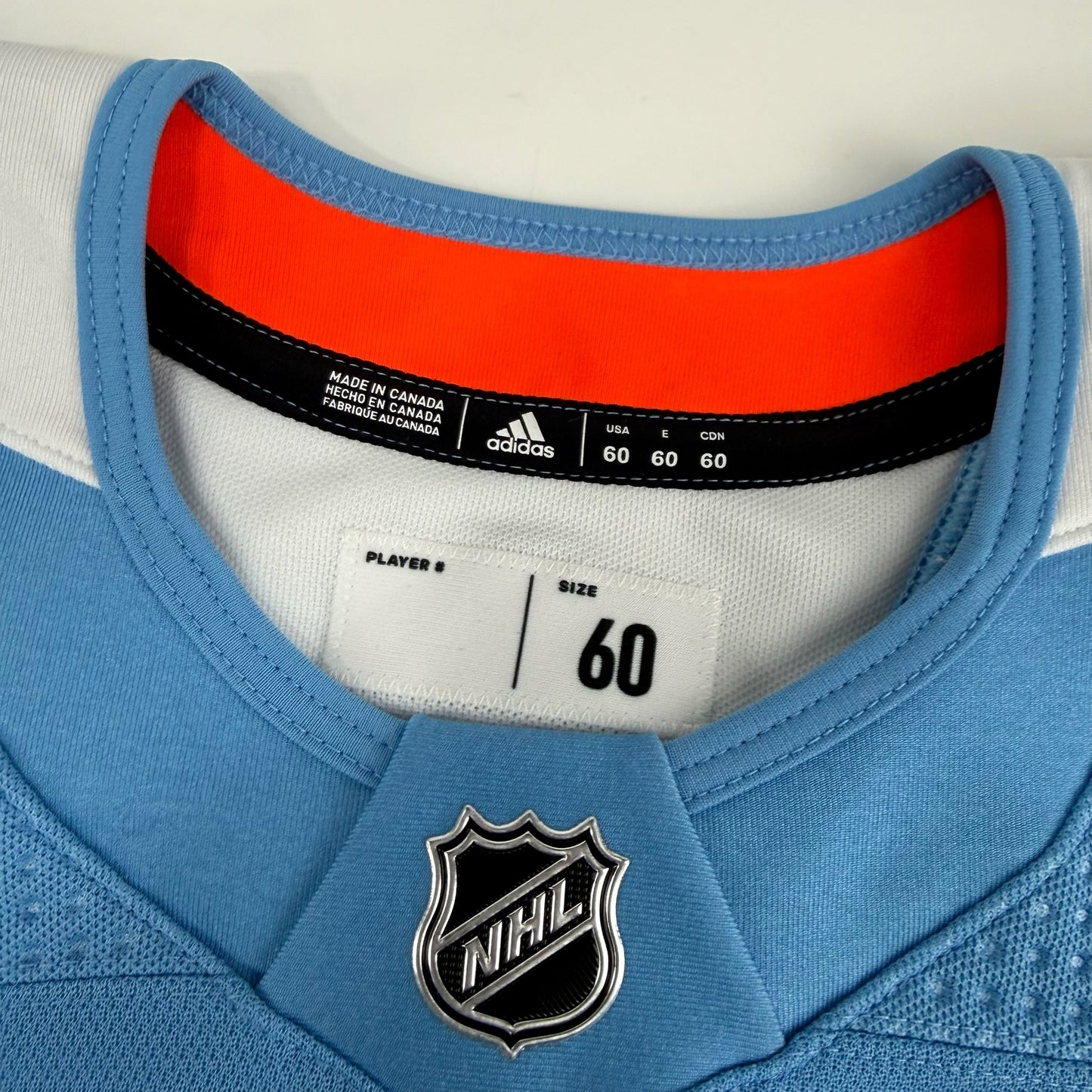 Brand New MIC Baby Blue Adidas Practice Jersey - Size 60