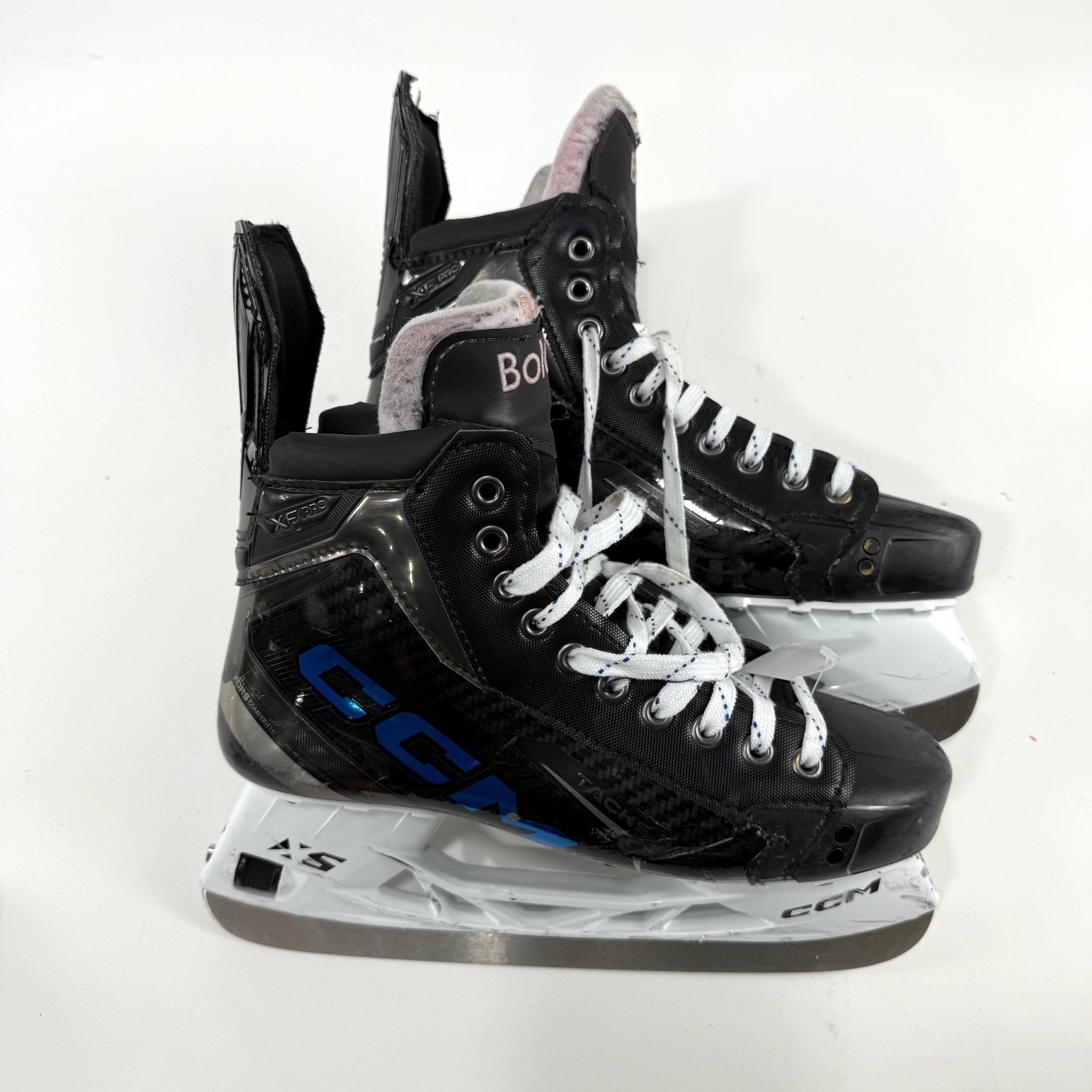 Blue CCM Tacks XF Pro Skates | 9.5 E | E353 - Top Flight Hockey