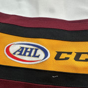 Brand New Home Authentic Chicago Wolves AHL Quicklite Game Jersey - MIC Made in Canada Size 52 - Top Flight Hockey