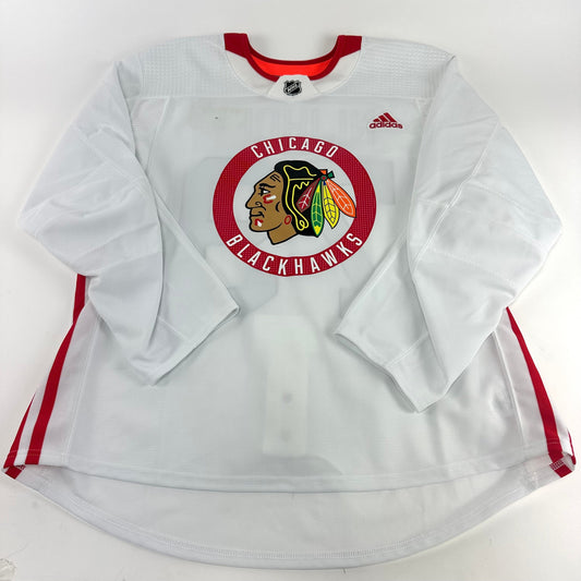 NIJHOFF #79 - White Chicago Blackhawks Camp / Practice Jersey - Adidas MIC Size 56