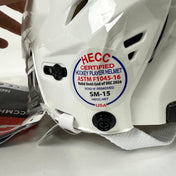 Brand New CCM Tacks 110 Helmet In Box - White - Medium - #CCM382