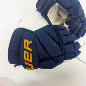 Used Navy STL Blues Bauer Vapor 2x Pro Gloves | 14" | D100 - Top Flight Hockey