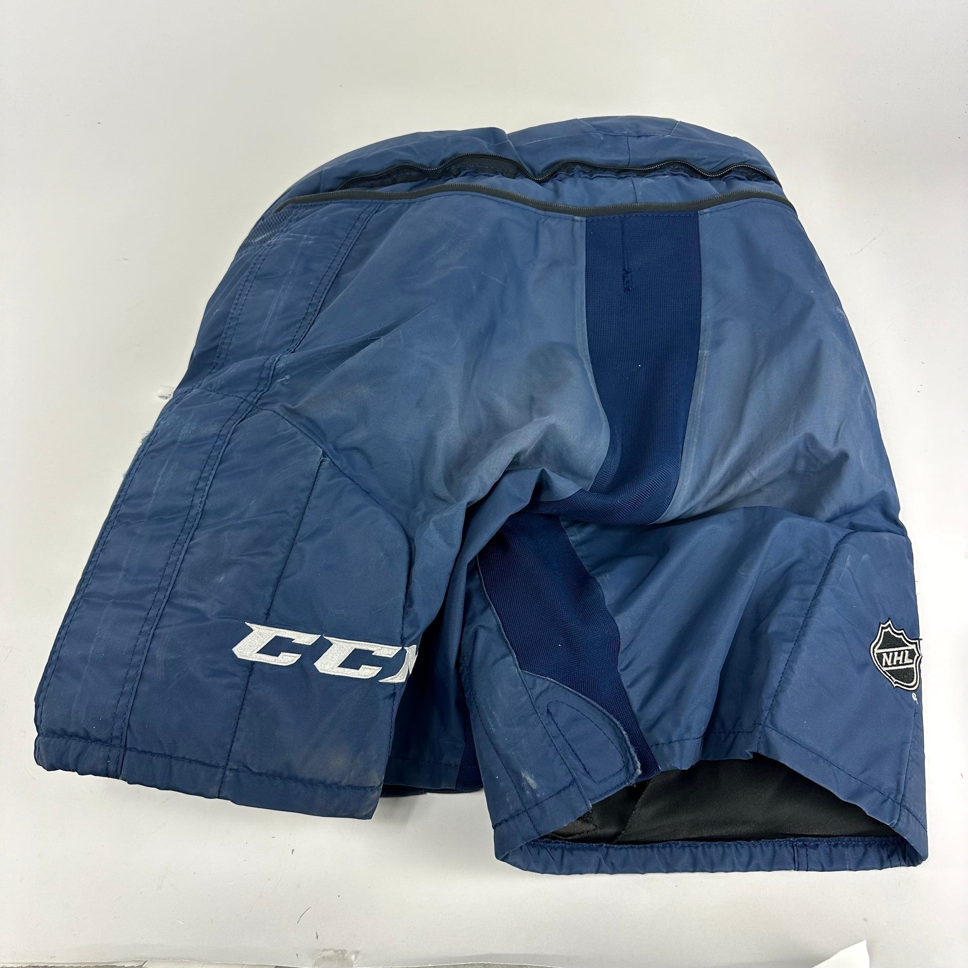Used Navy CCM HP45 Pants | STL Blues | Senior Large | BOLDUC #76 - L576 - Top Flight Hockey