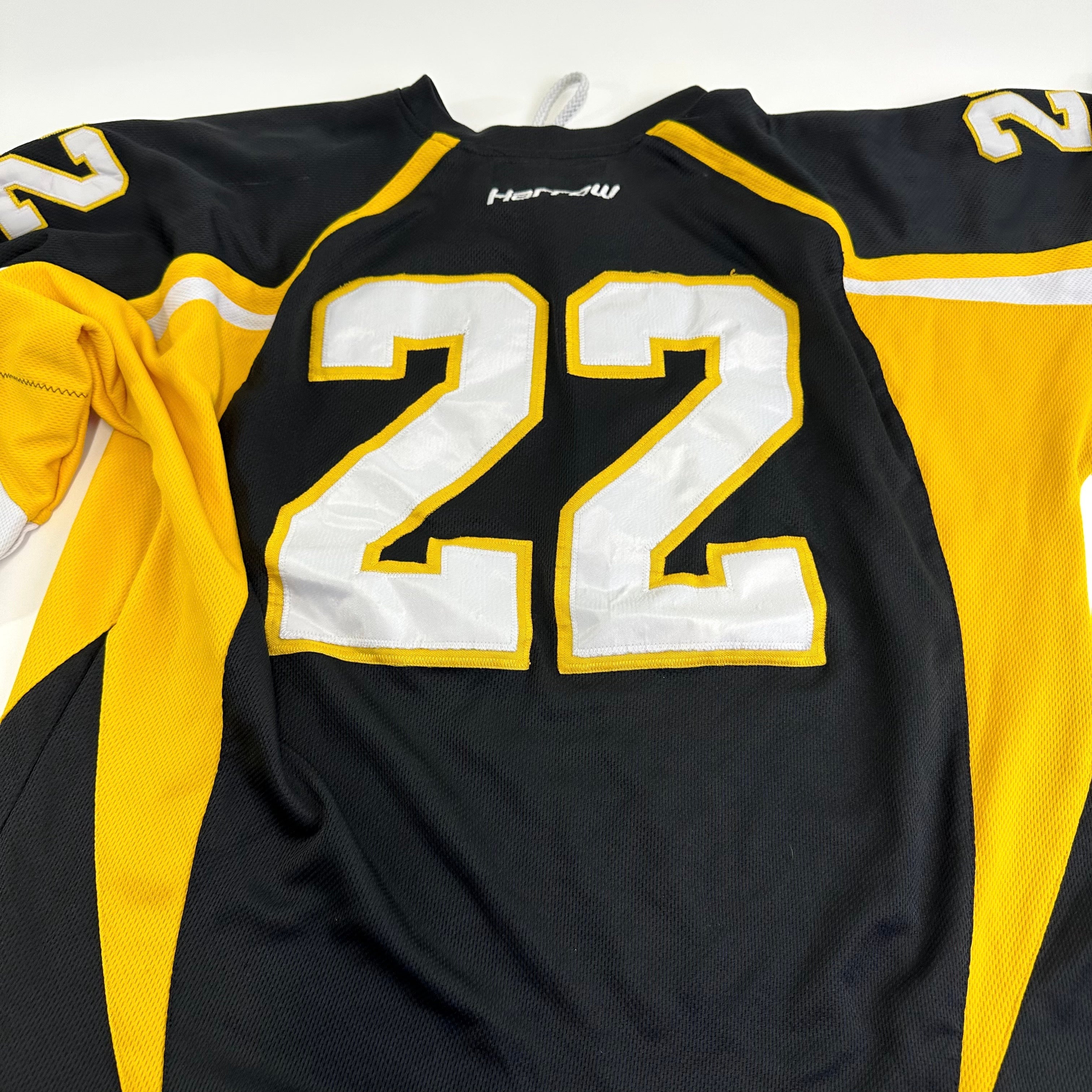 Used Adrian College Black Harrow Mens Game Jersey | Size XL | #22