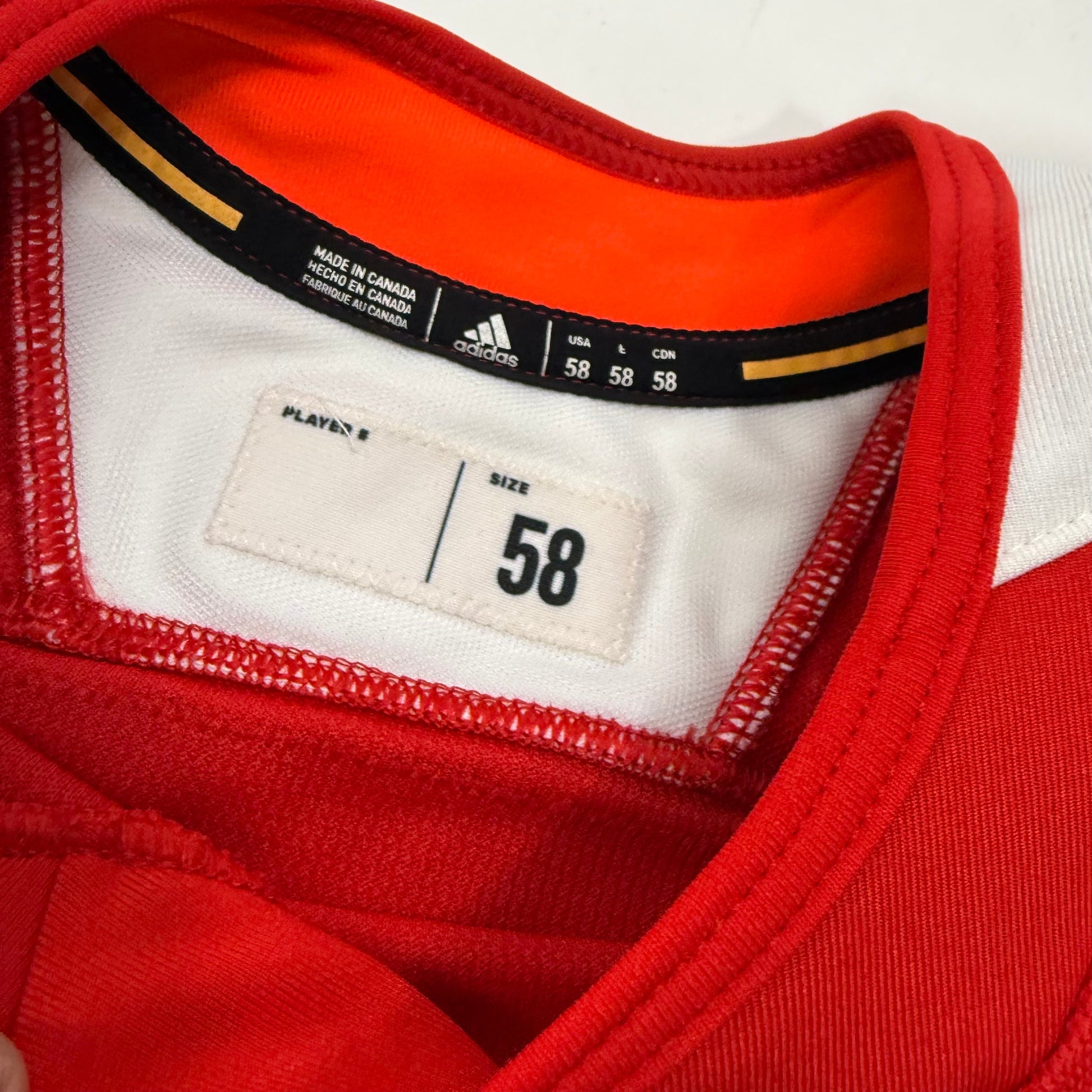 Used Red Chicago Blackhawks Adidas MIC Practice Jersey | Size 58 | Martinsen #29 - Top Flight Hockey