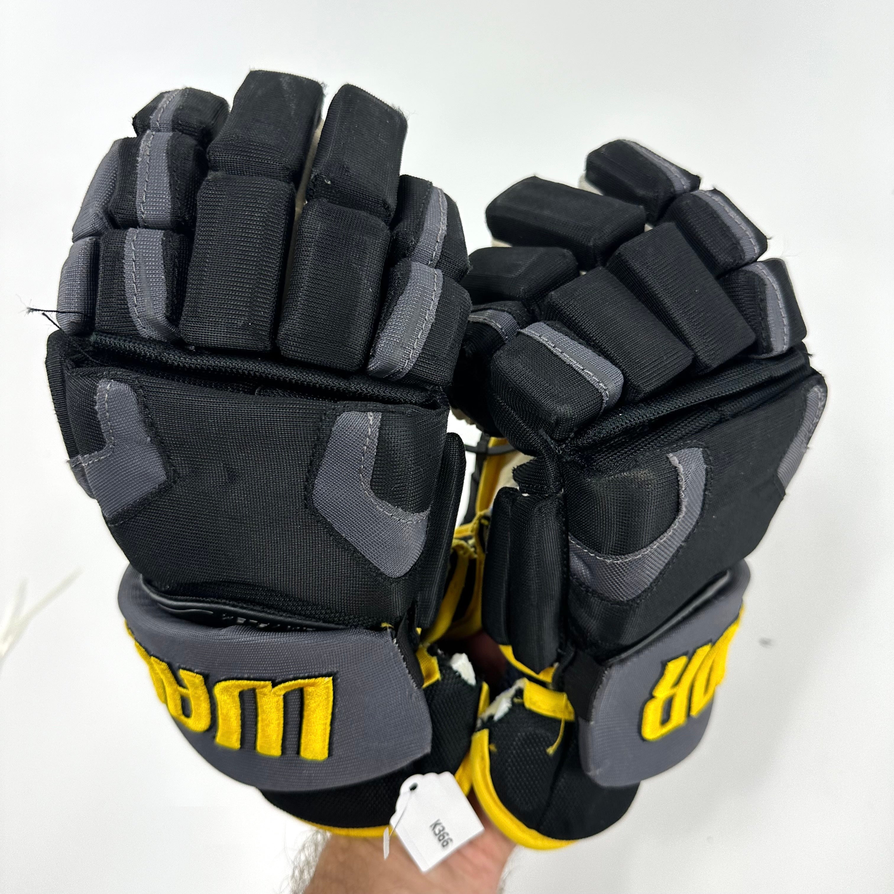 Used Black and Gold Warrior Covert QRE Pro Gloves | 14" | K366