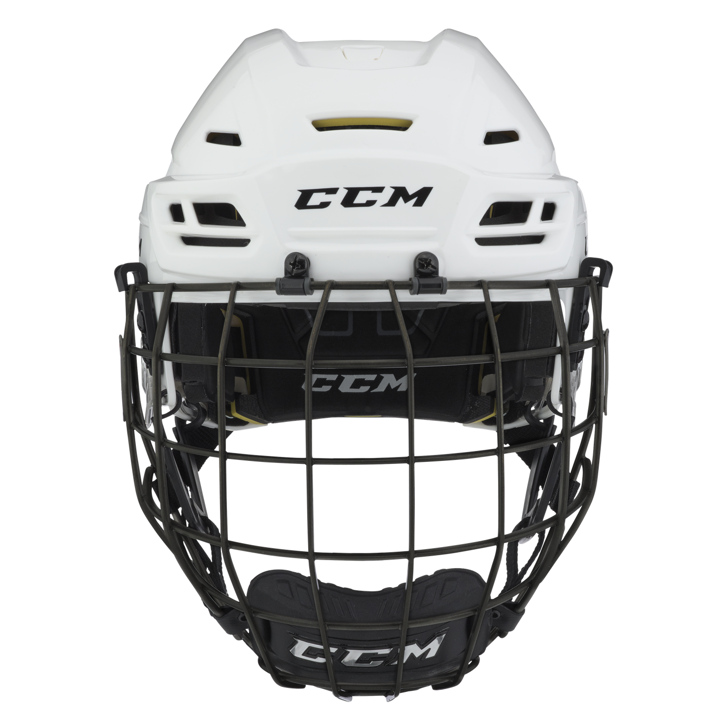 New White Senior Small CCM Tacks 310 Helmet Cage Combo - Top Flight Hockey