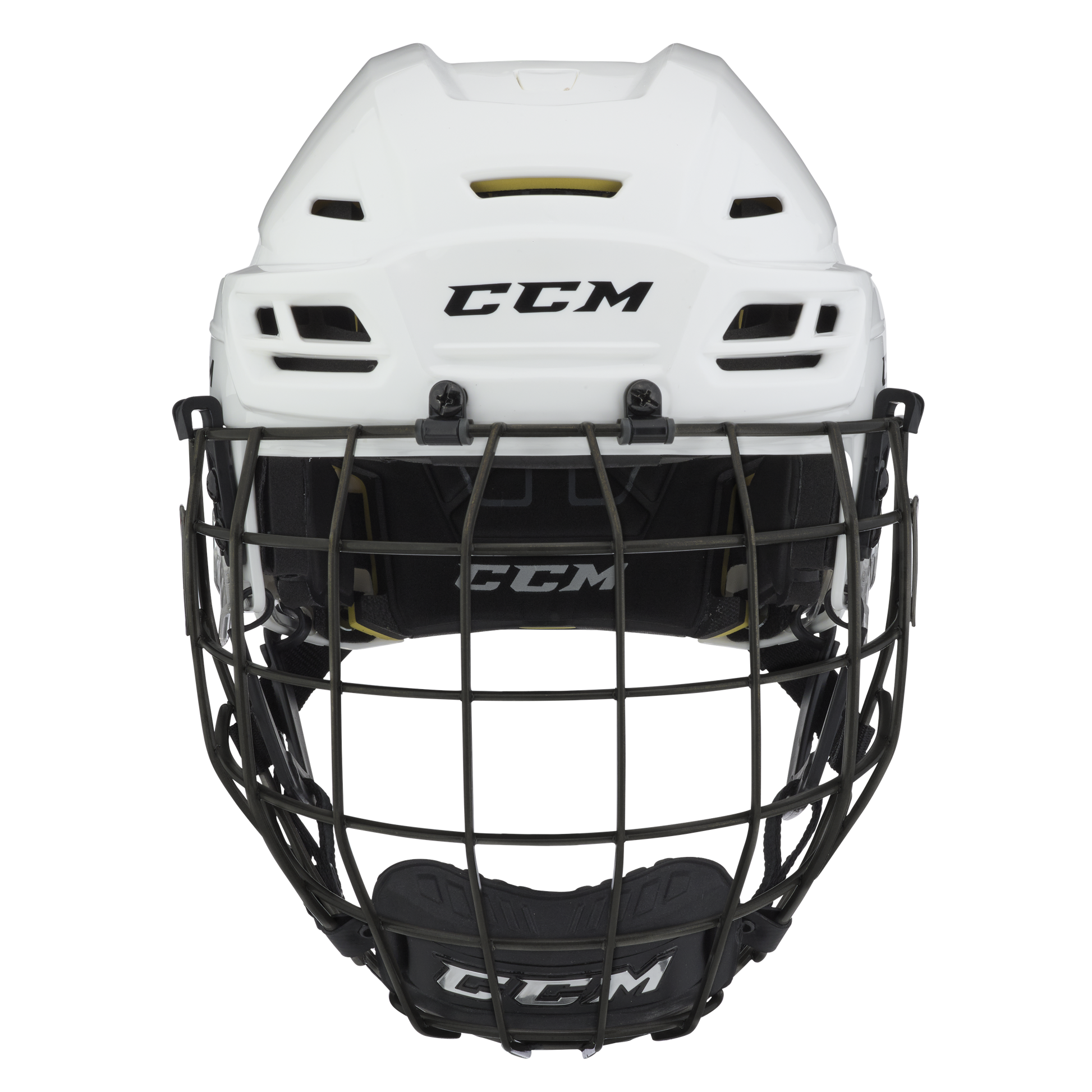New White Senior Small CCM Tacks 310 Helmet Cage Combo - Top Flight Hockey