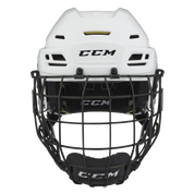 New White Senior Medium CCM Tacks 310 Helmet Cage Combo - Top Flight Hockey