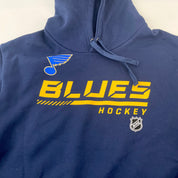 Brand New Player Issued Navy Blue St. Louis Blues Fanatics Pro Hooded Sweatshirt