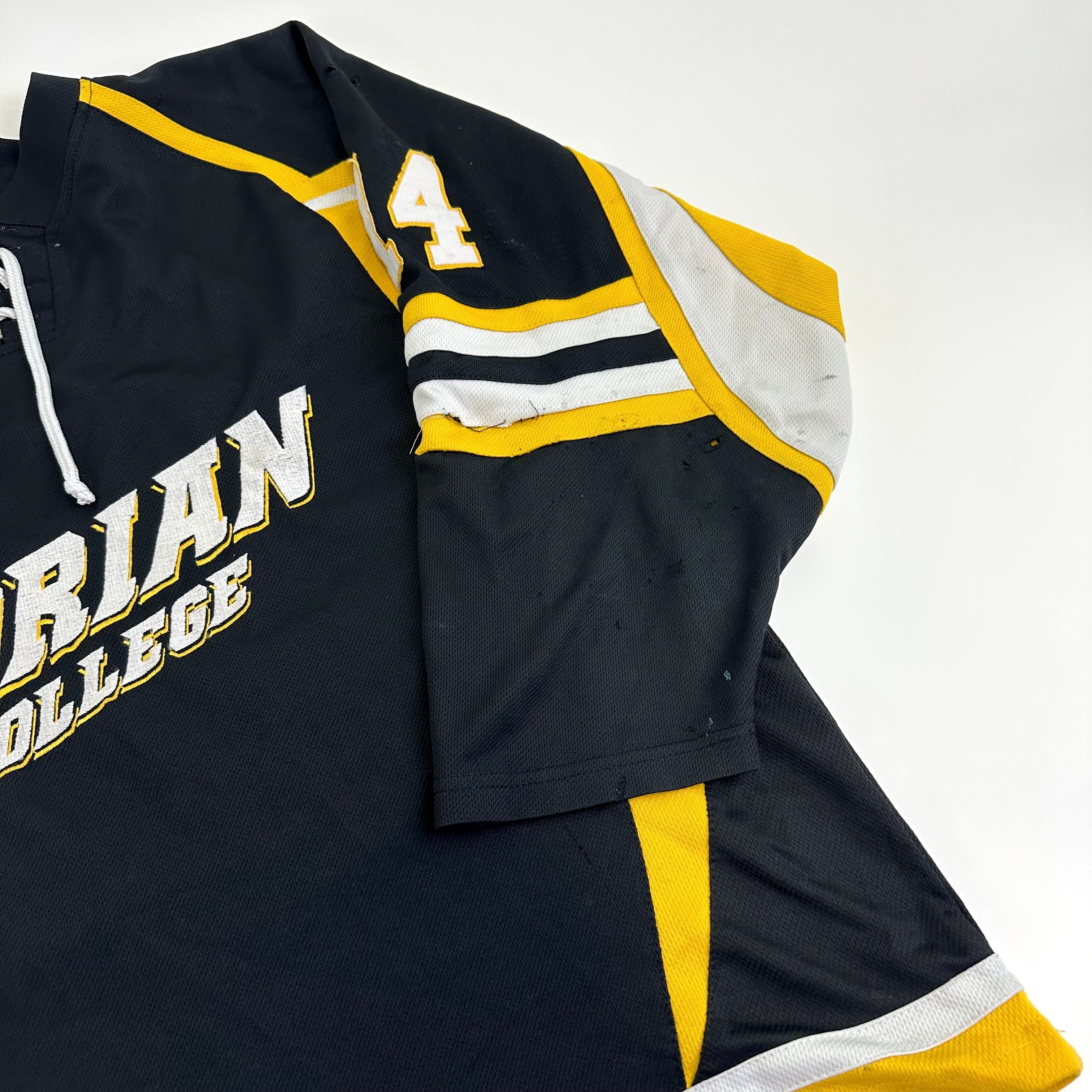 Used Adrian College Black Harrow Mens Game Jersey | Size XL | #14