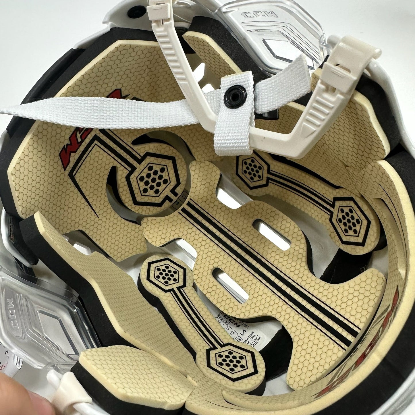 Brand New Small CCM Resistance 110 White Helmet