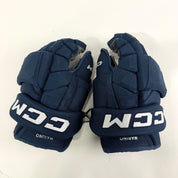 Used Navy CCM HG12 Gloves | 14" | D376