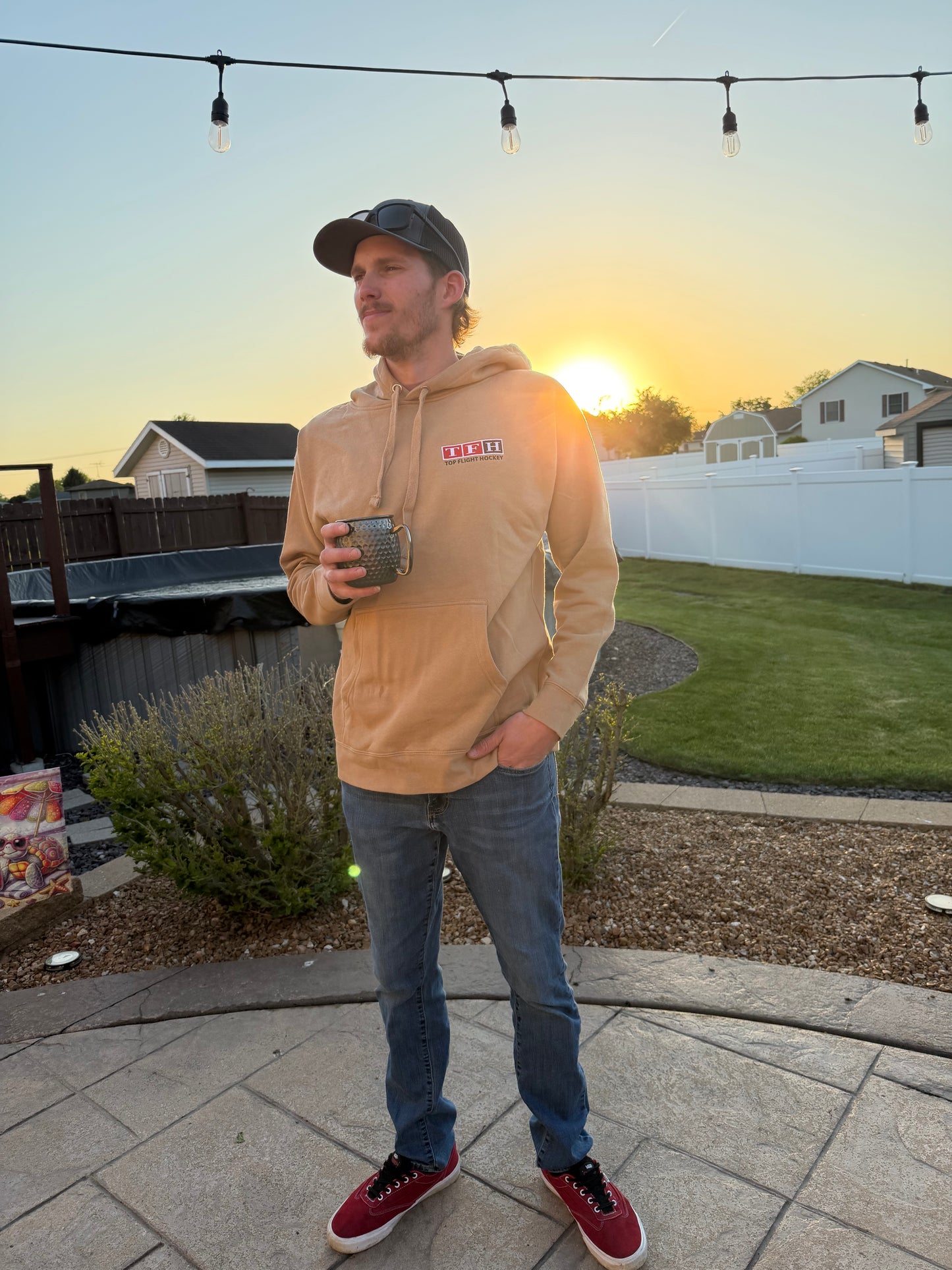 Top Flight Retro Embroidered Hoodie - Top Flight Hockey