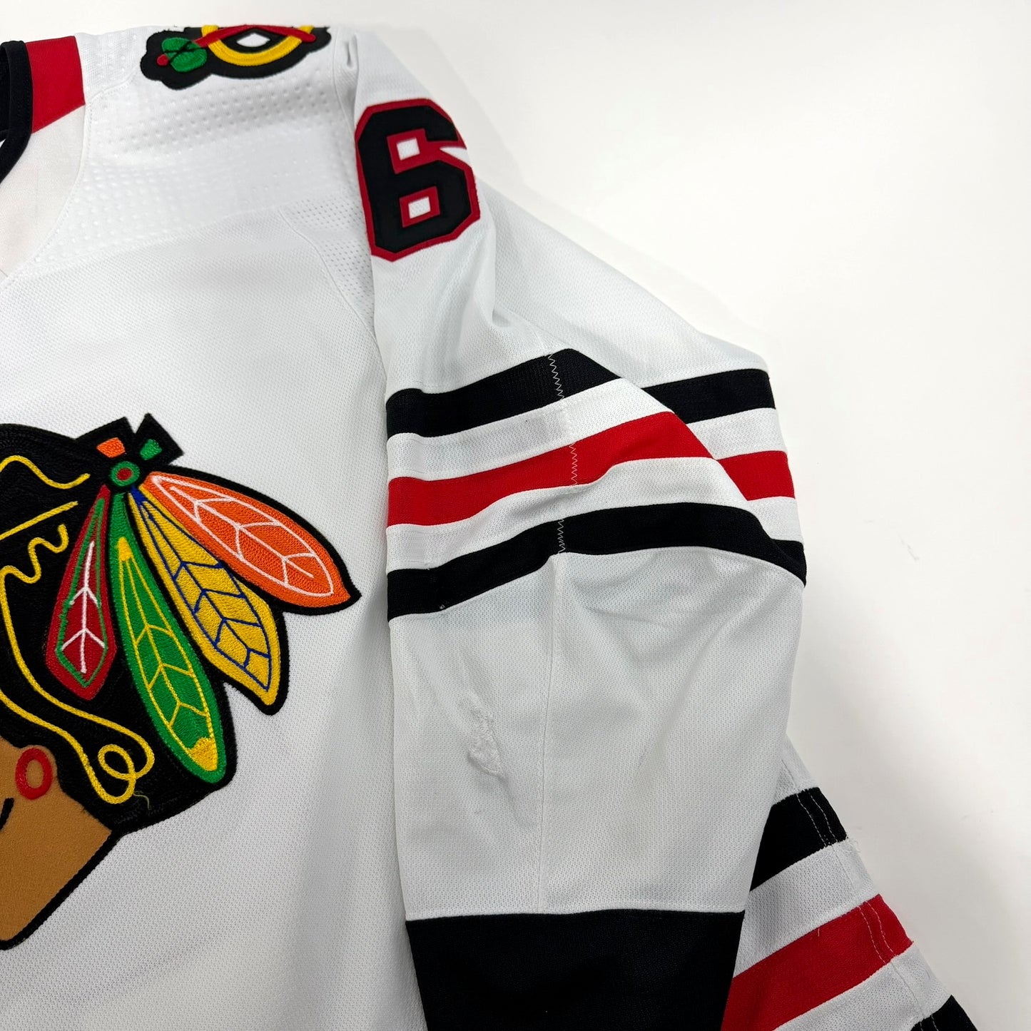 Jake McCabe #6 Away Chicago Blackhawks Game Worn Jersey 2022-2023 | Size 56 | 5896-25522
