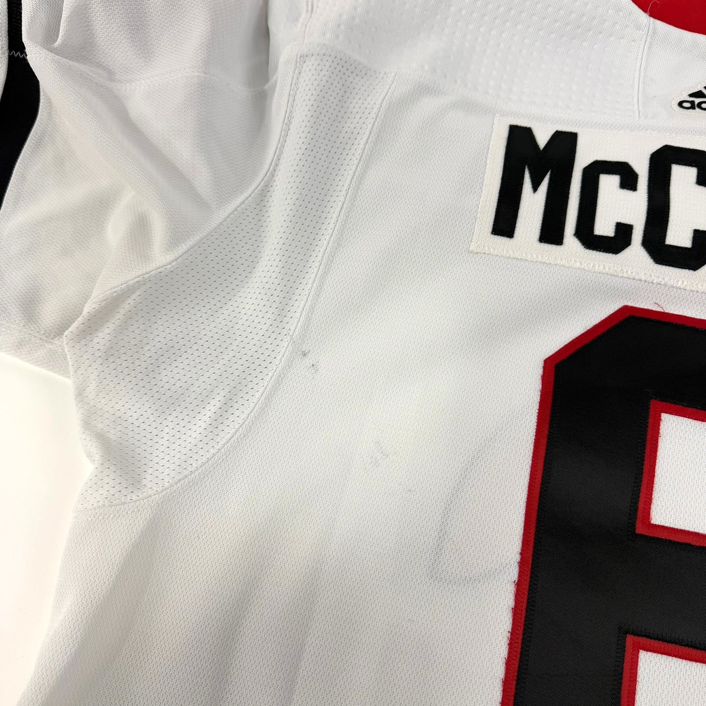 Jake McCabe #6 Away Chicago Blackhawks Game Worn Jersey 2022-2023 | Size 56 | 5896-25522