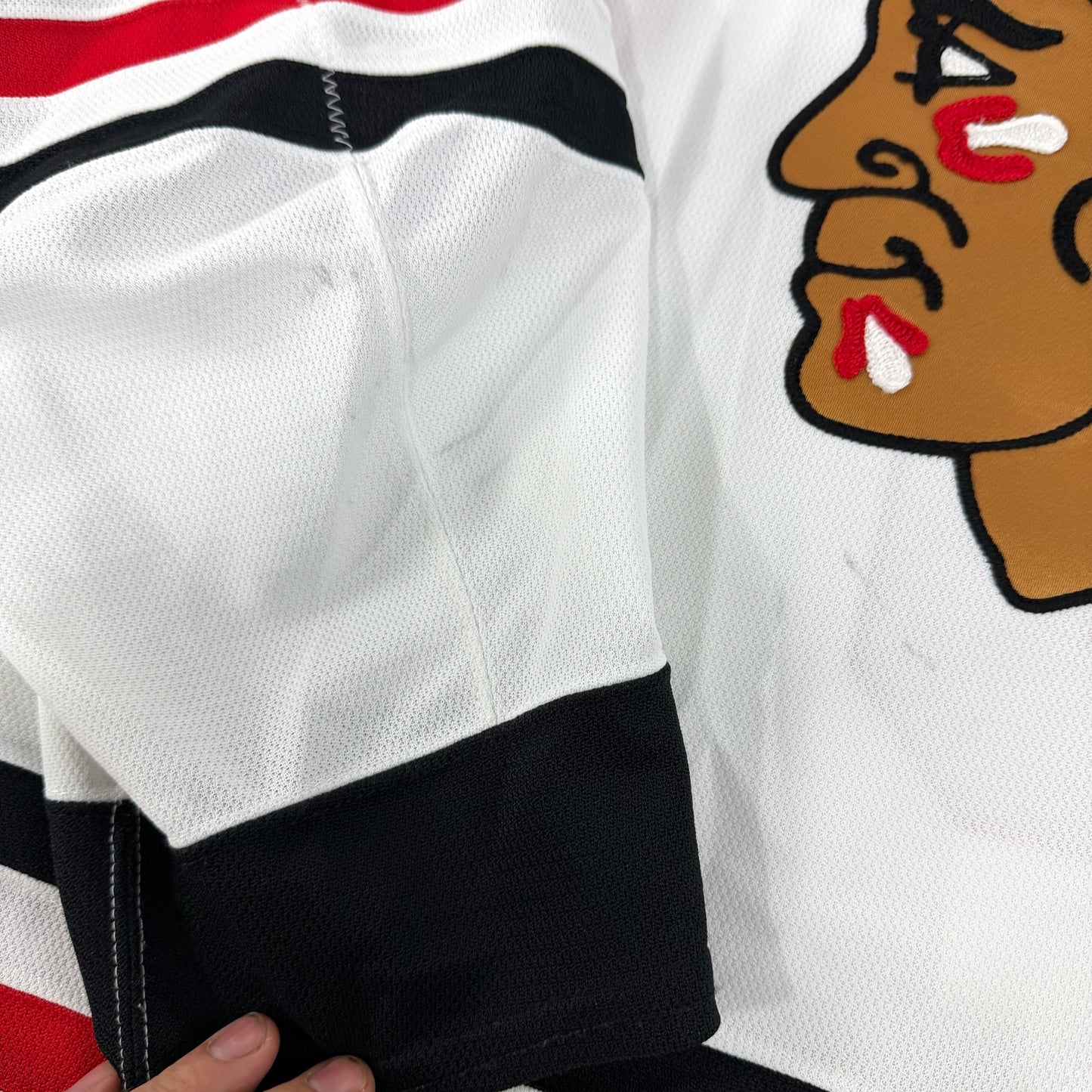 Jack Johnson #8 Away Chicago Blackhawks Game Worn Jersey 2022-2023, Set 2 | Size 58 | 3996-25515