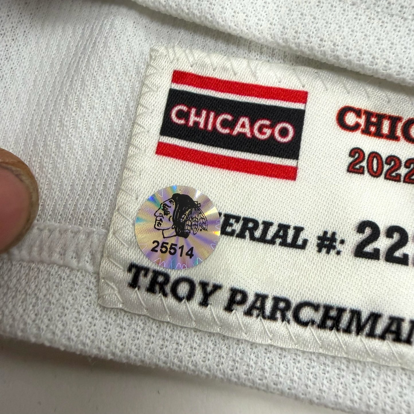Jack Johnson #8 Away Chicago Blackhawks Game Worn Jersey 2022-2023, Set 1 | Size 58 | 3953-25514