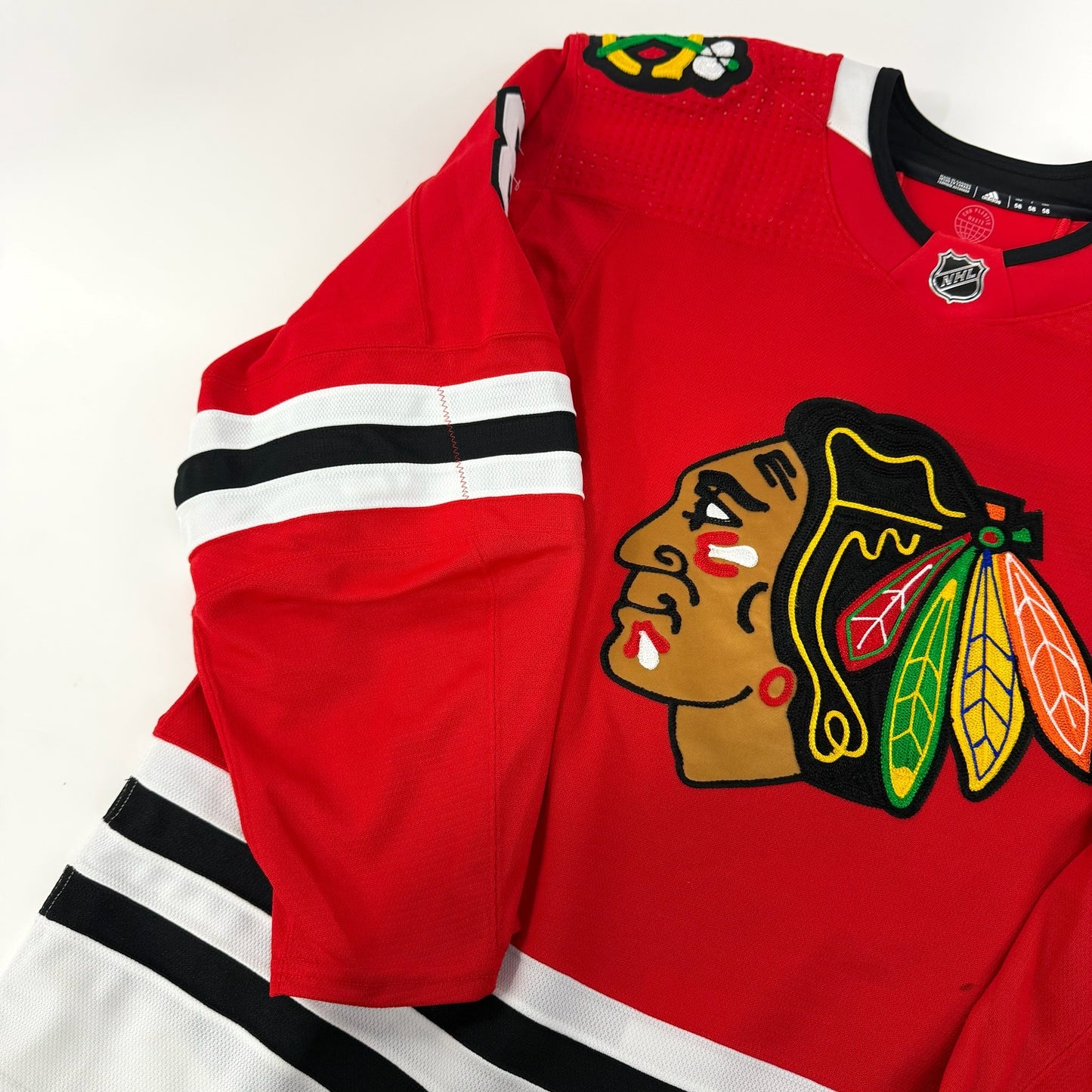 Jack Johnson #8 Home Chicago Blackhawks Game Worn Jersey 2022-2023, Set 2 | Size 58 | 9942-25491
