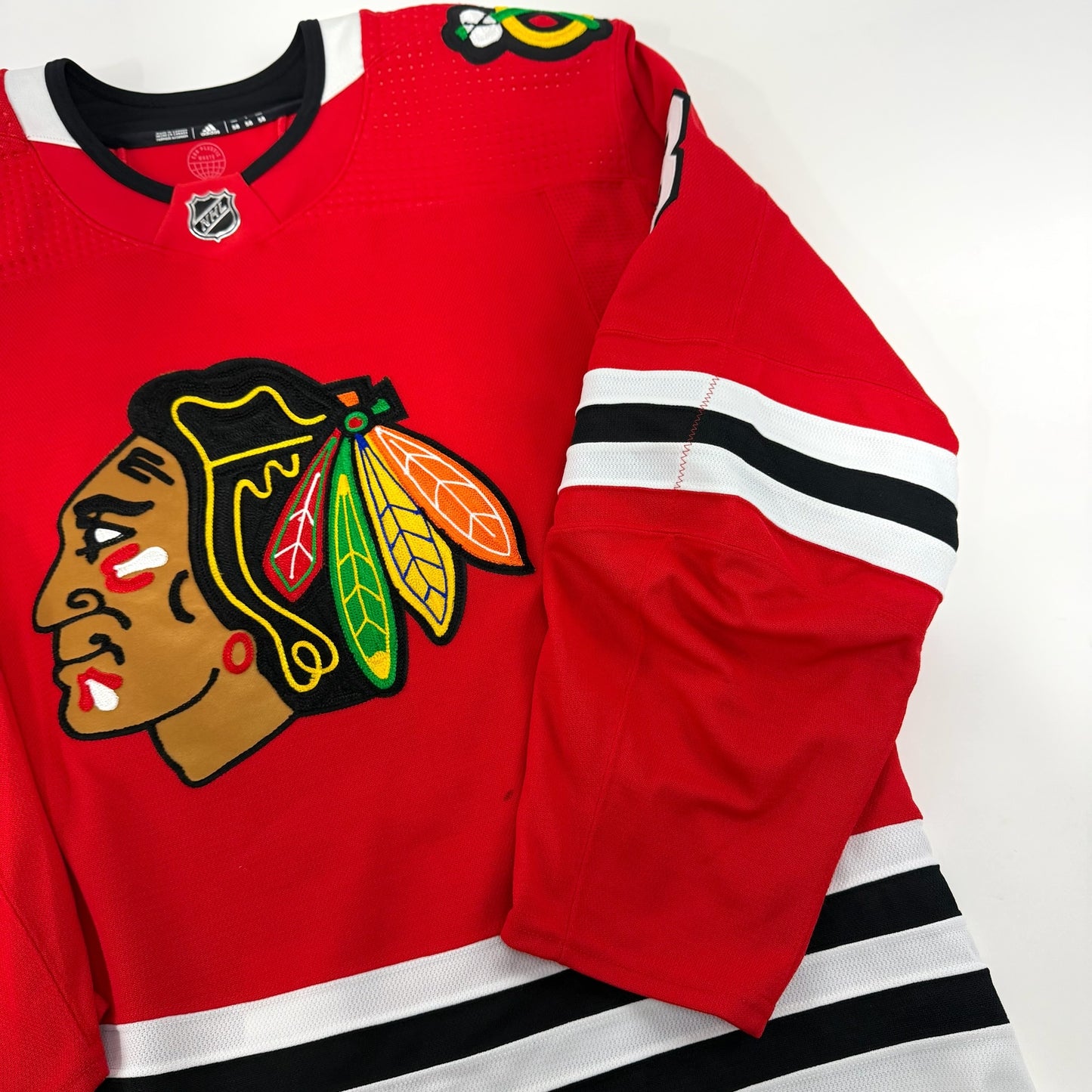 Jack Johnson #8 Home Chicago Blackhawks Game Worn Jersey 2022-2023, Set 2 | Size 58 | 9942-25491