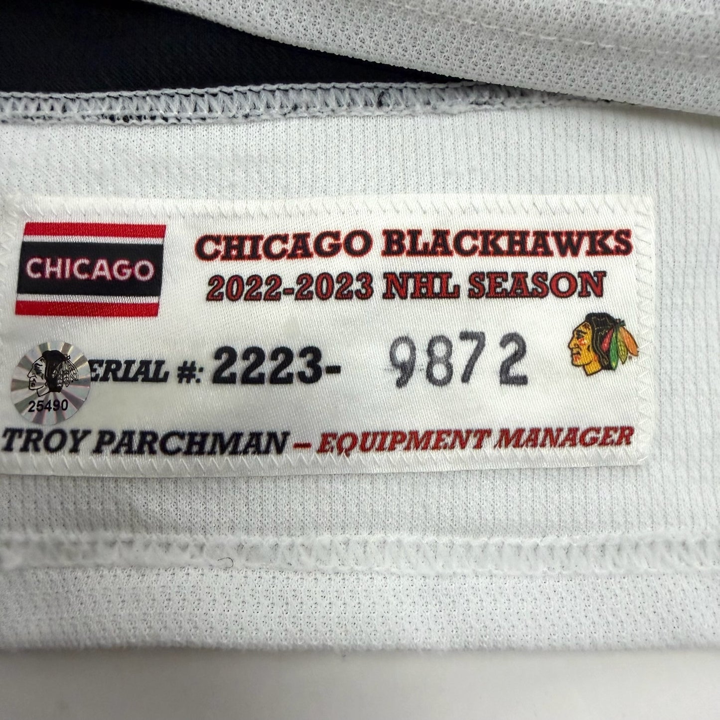 Jack Johnson #8 Home Chicago Blackhawks Game Worn Jersey 2022-2023, Set 1 | Size 58 | 9872-25490