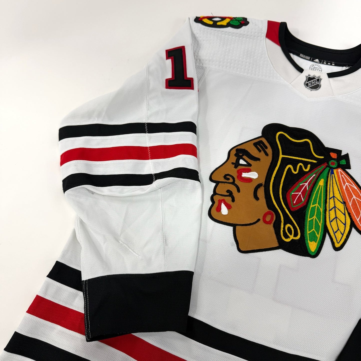 Taylor Raddysh #11 Away Chicago Blackhawks Game Worn Jersey 2022-2023, Set 1 | Size 56 | 4098-25517