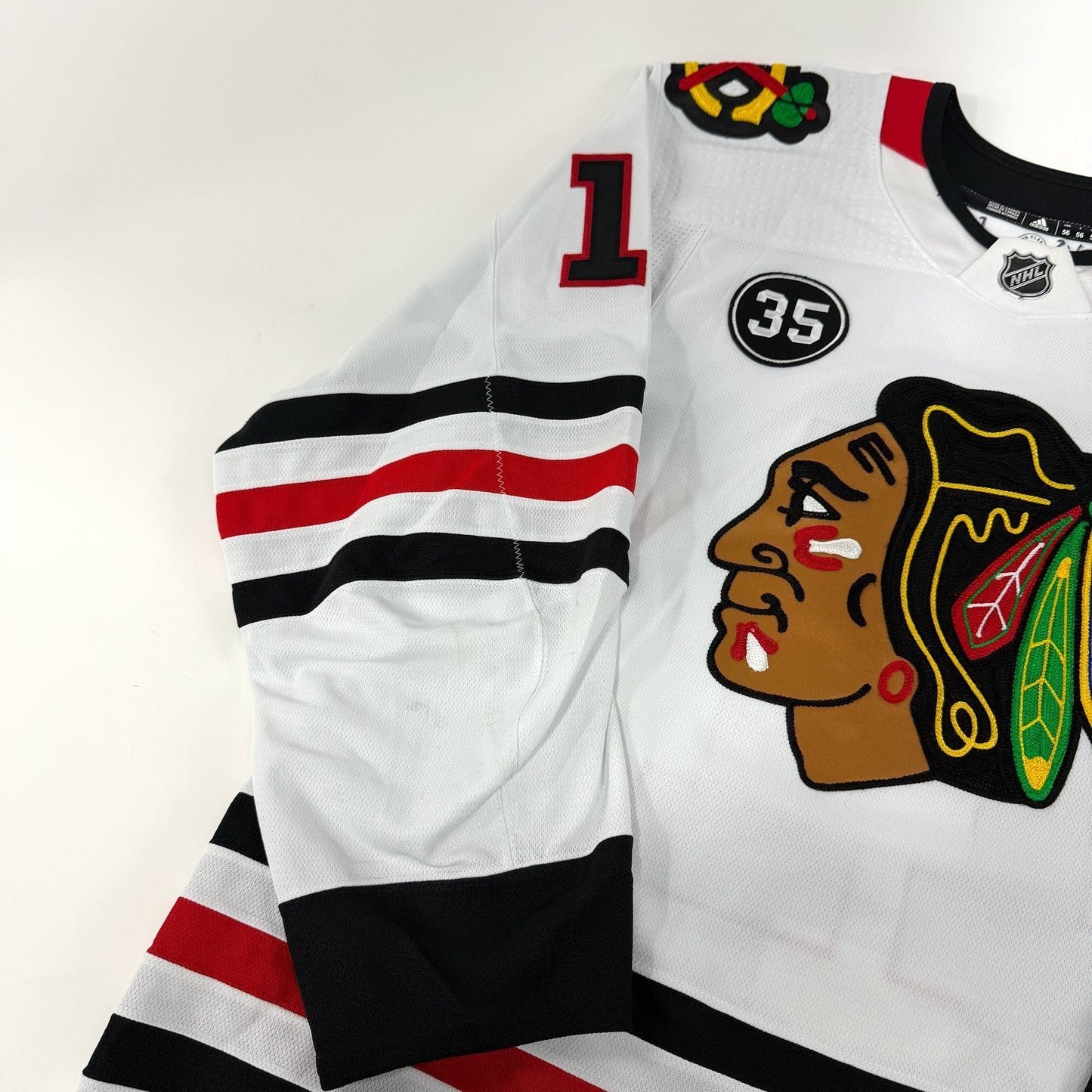 Taylor Raddysh #11 Away Chicago Blackhawks Game Worn Jersey 2021-2022, Set 1 | Size 56 | 7033-25544